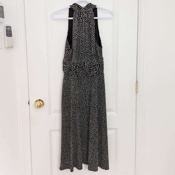 Jones Studio Black & White Polka Dot Halter Dress – Sleeveless, Size 8 #91 - Picture 2 of 5